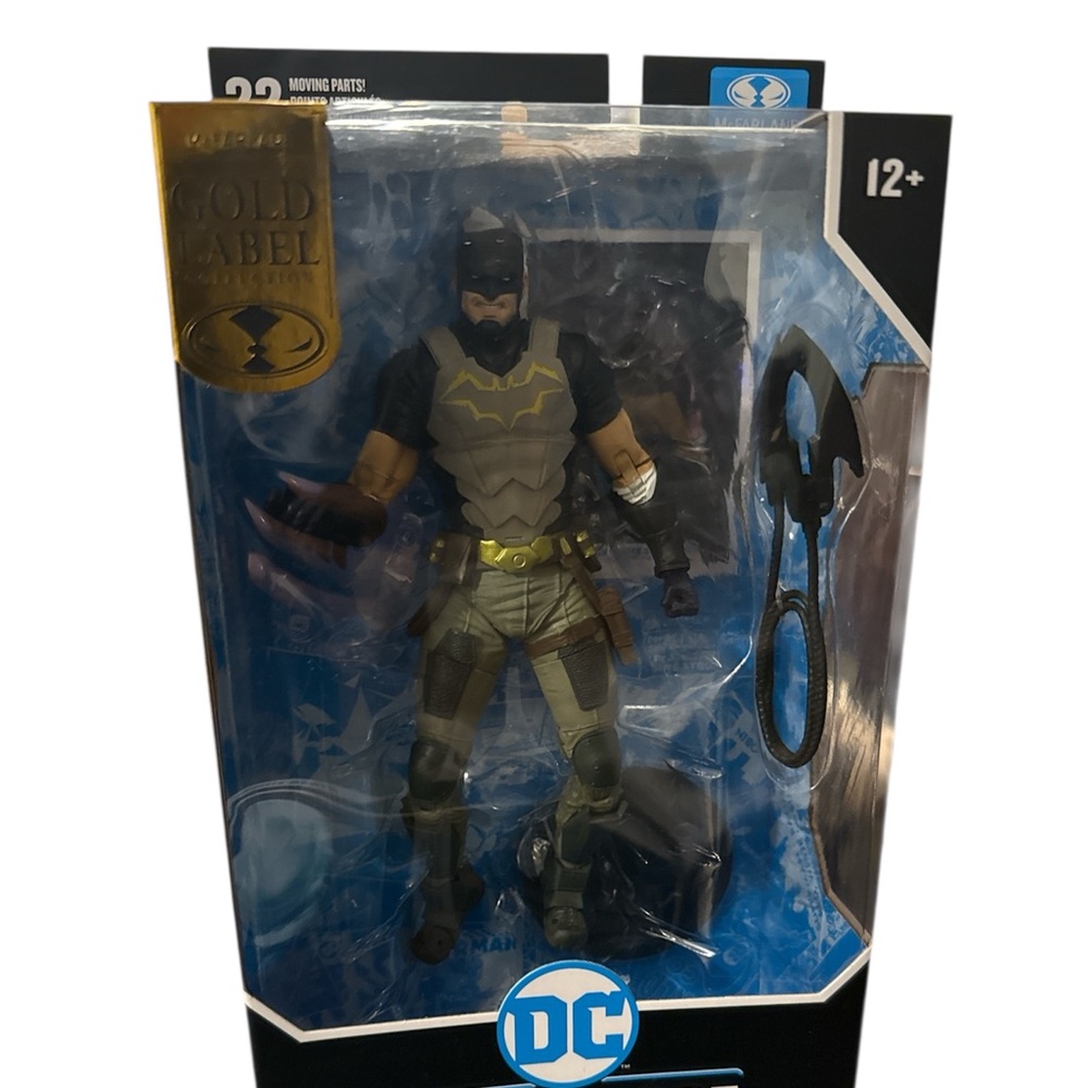 DC Batman Figure with Black and Gray Suit